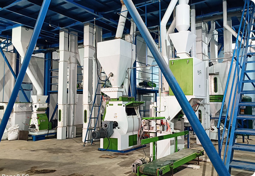 动物饲料生产线安装