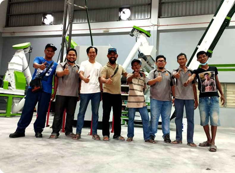 阿富汗的动物饲料颗粒生产线